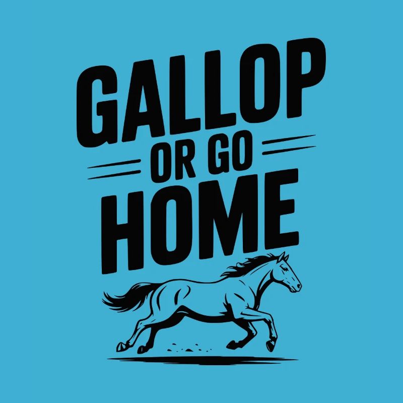 Galoppieren oder nach Hause gehen