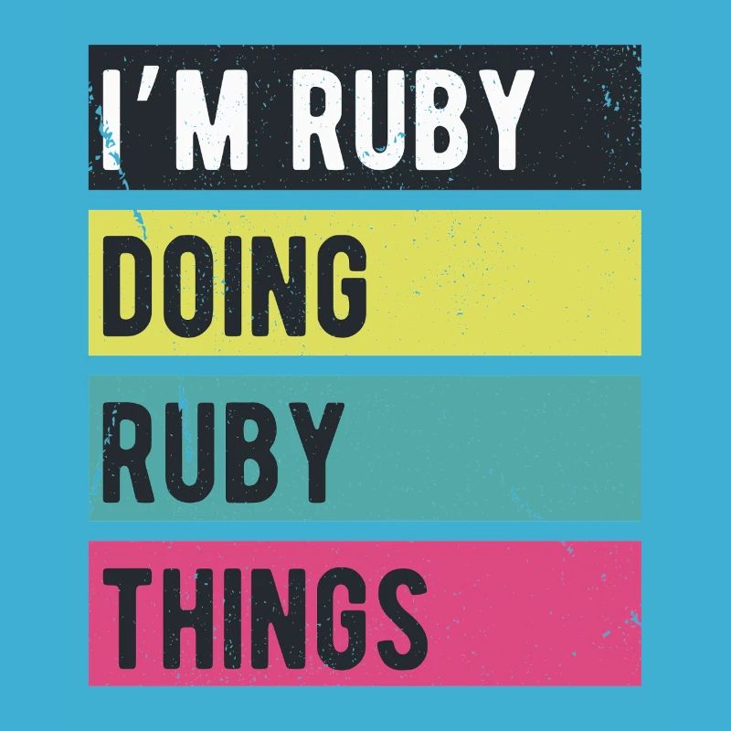 Je suis Ruby qui fait des couleurs rétro de Ruby Things