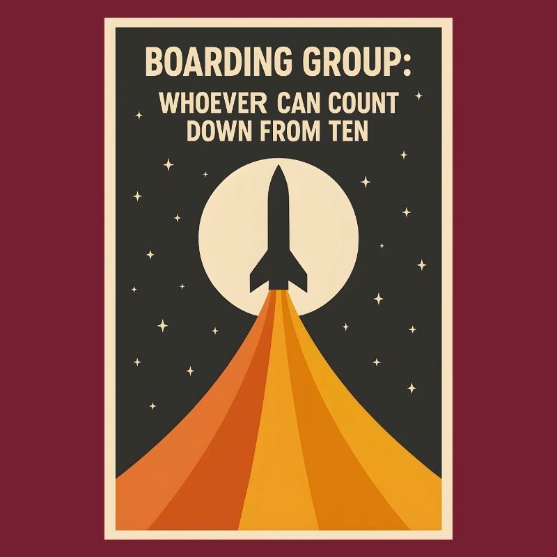 Countdown Boarding | Rocket Space Humor