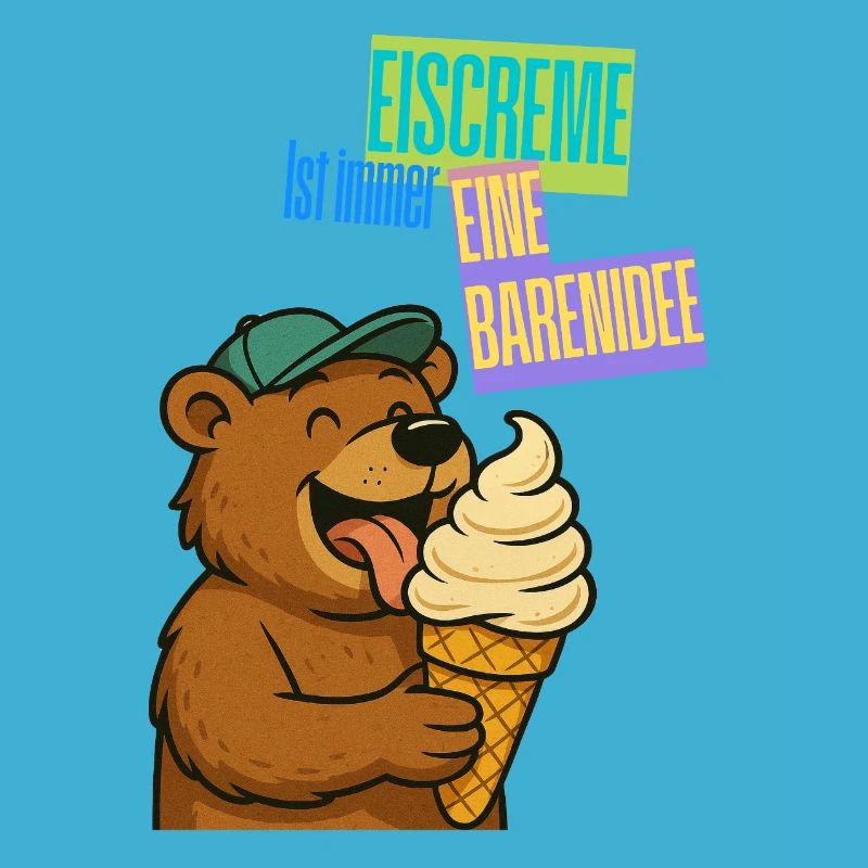 Bande dessinée de crème glacée Bear