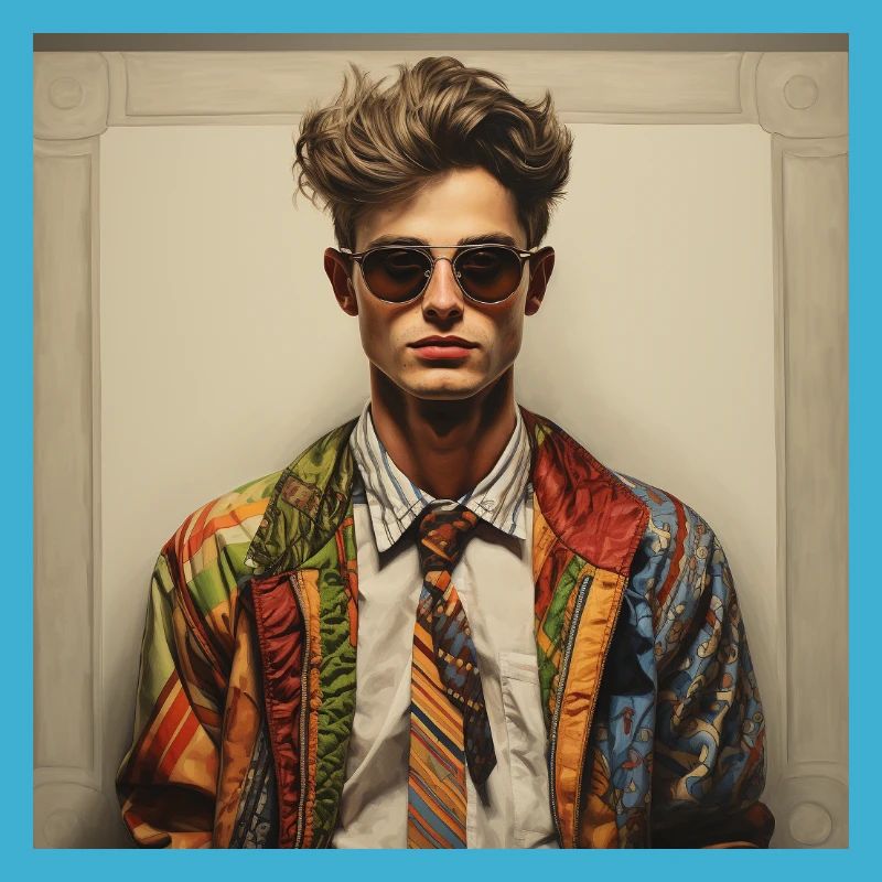 Veste rebelle patchwork