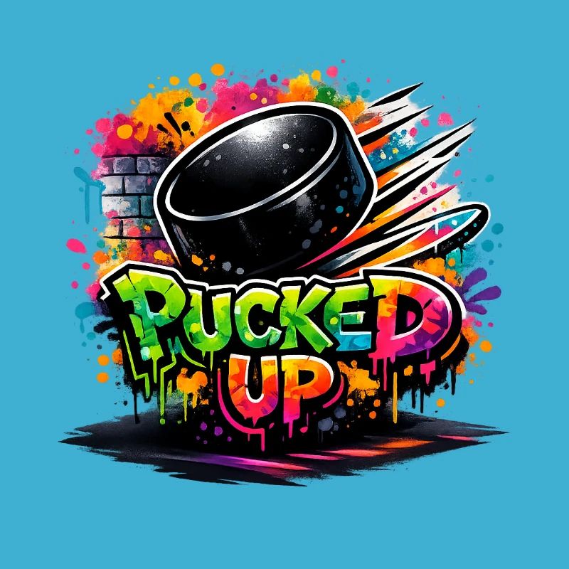 Puck de graffiti complètement déformé