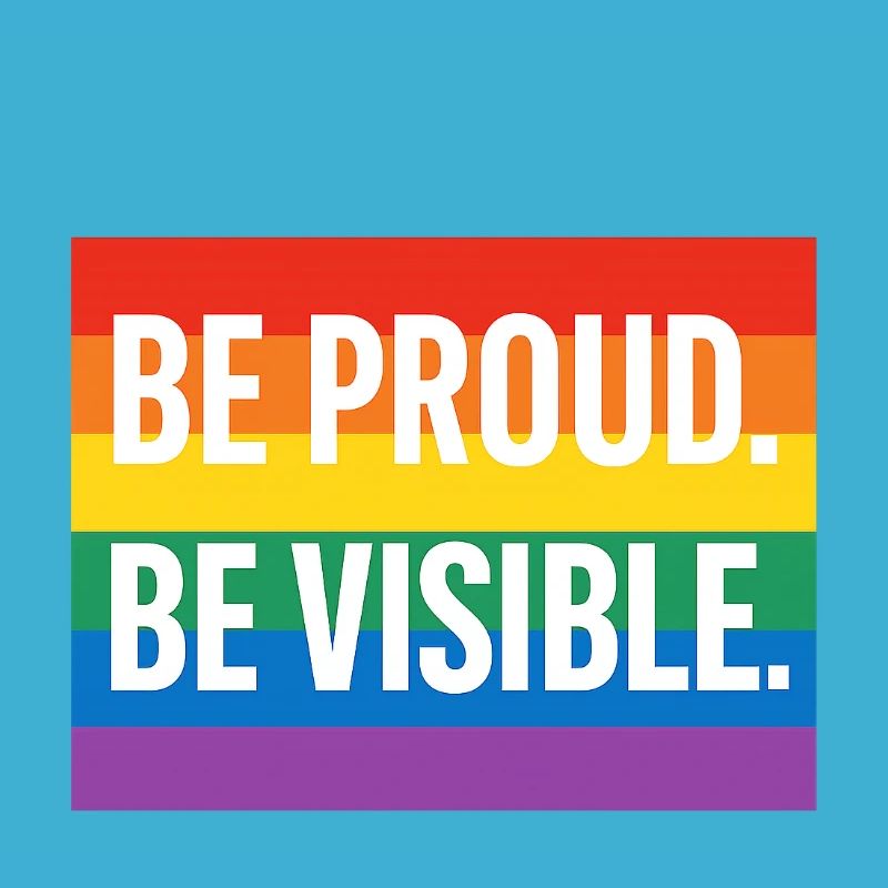 Regenbogen Pride Statement Design