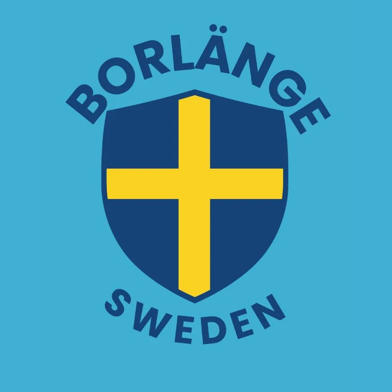 Borlänge Shield: Swedish flag design