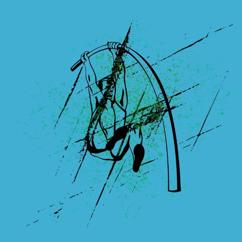 Pole vault on Éclats Verts