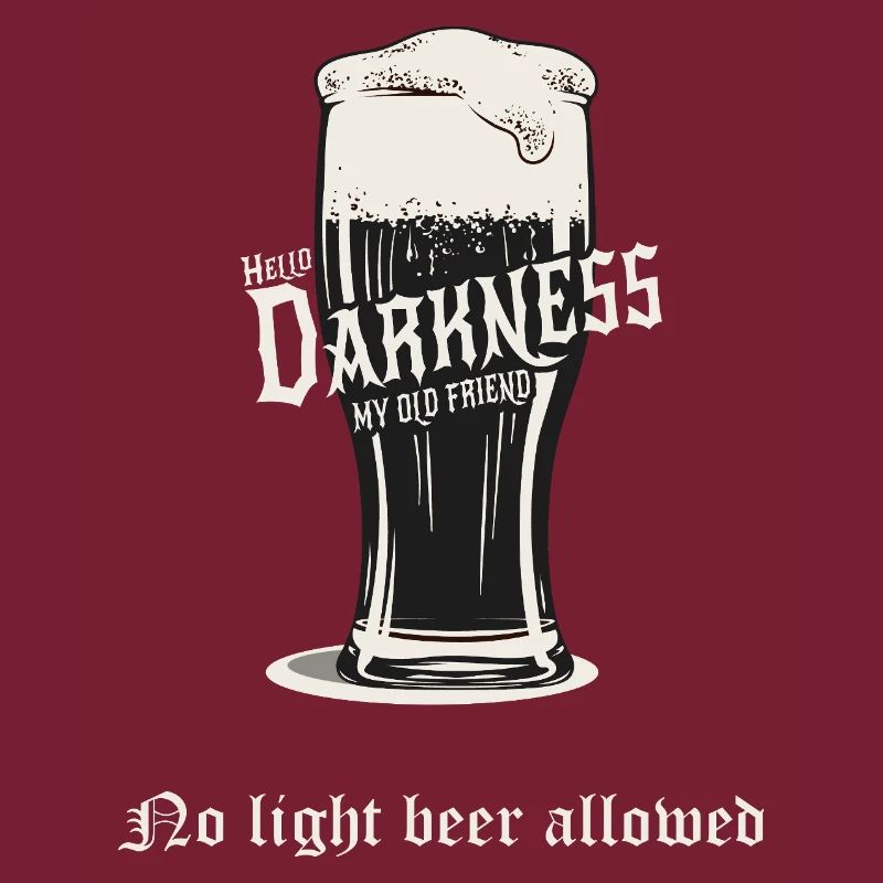 No Light Beer Allowed – Dark Beer Design