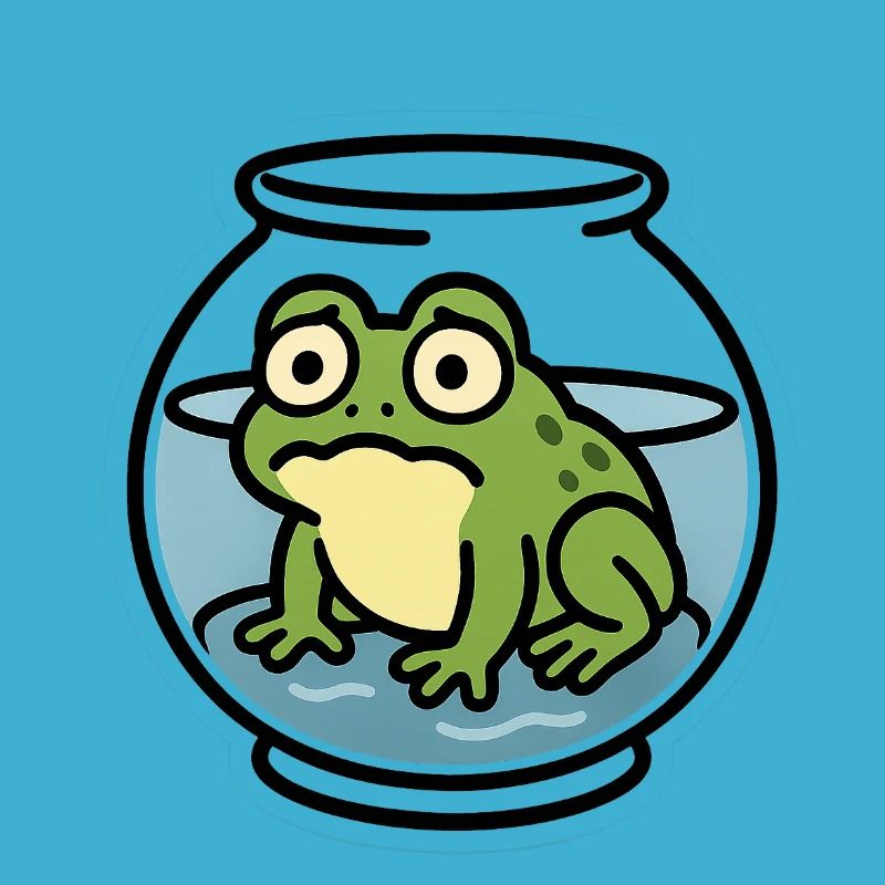 Grenouille dans un bol
