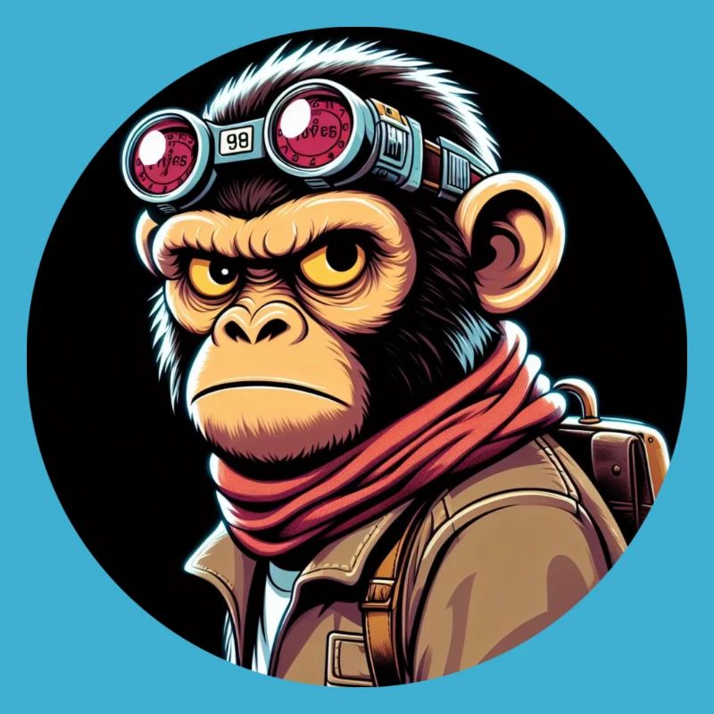 Monkey with glasses Evil Eye