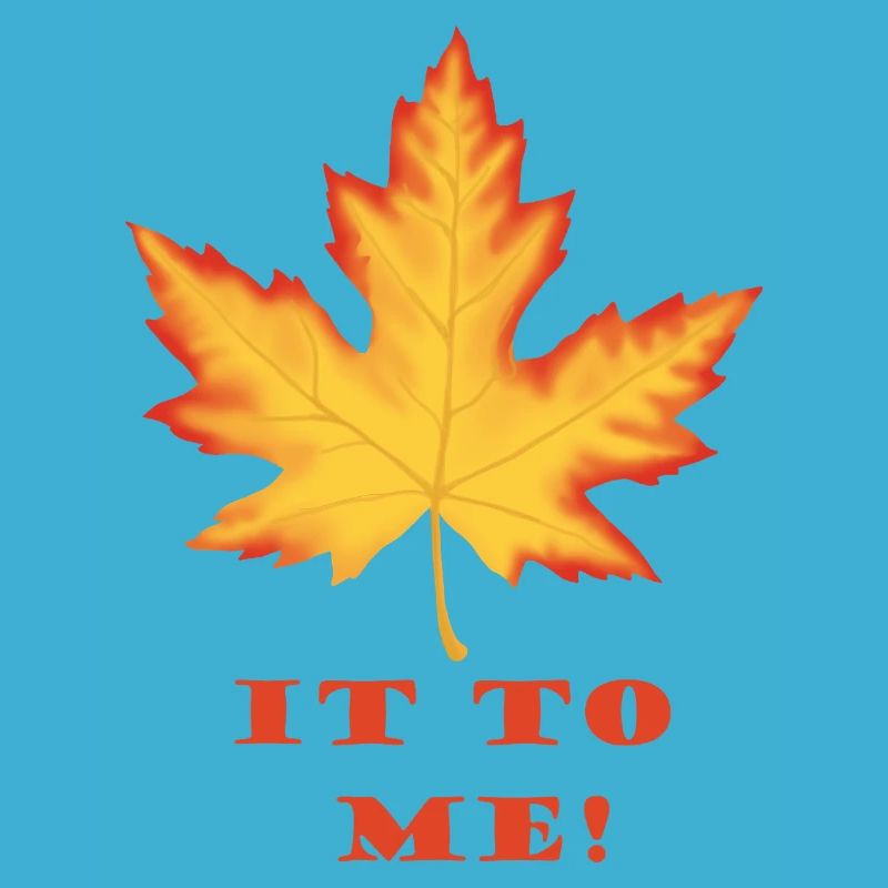 Leaf It to Me – Orange-Red Maple Leaf Design