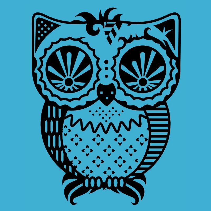 Un hibou de patchwork