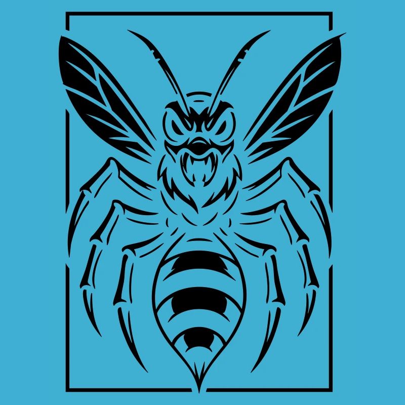 Stylized wasp