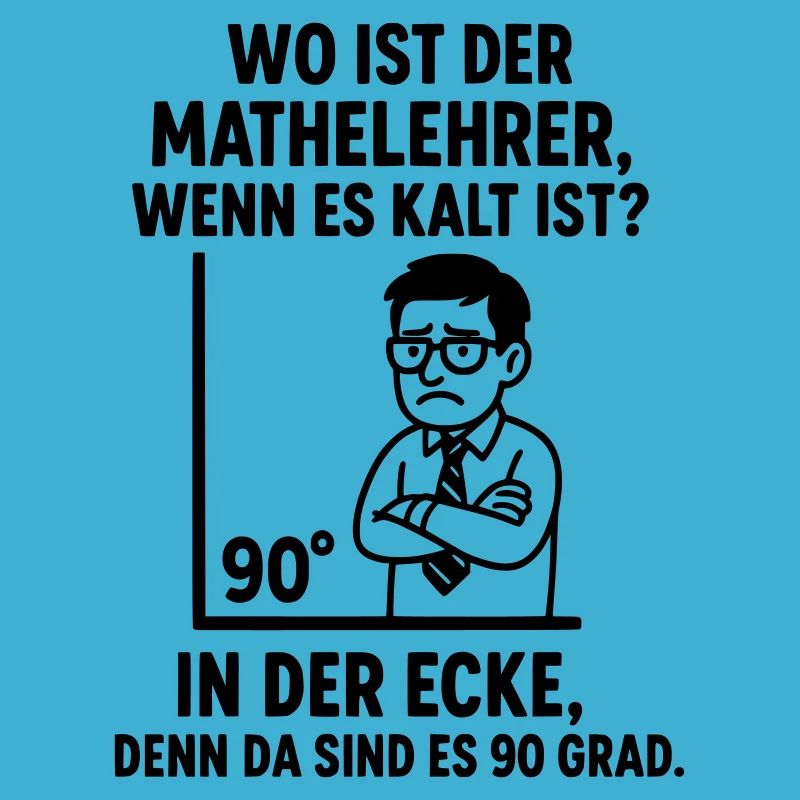 90 grad ecke lehrer mathe witz