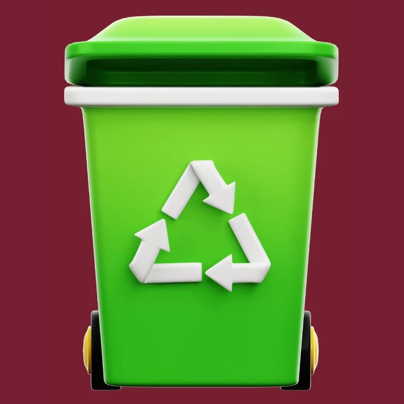Recycling, bin, selective sorting