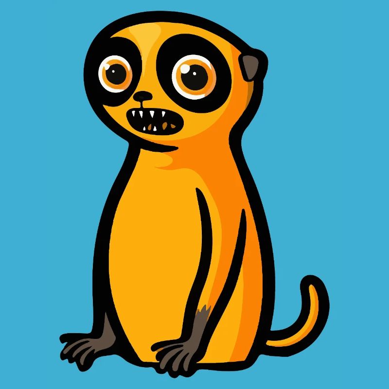 Erdmännchen Halloween Comic Lustig