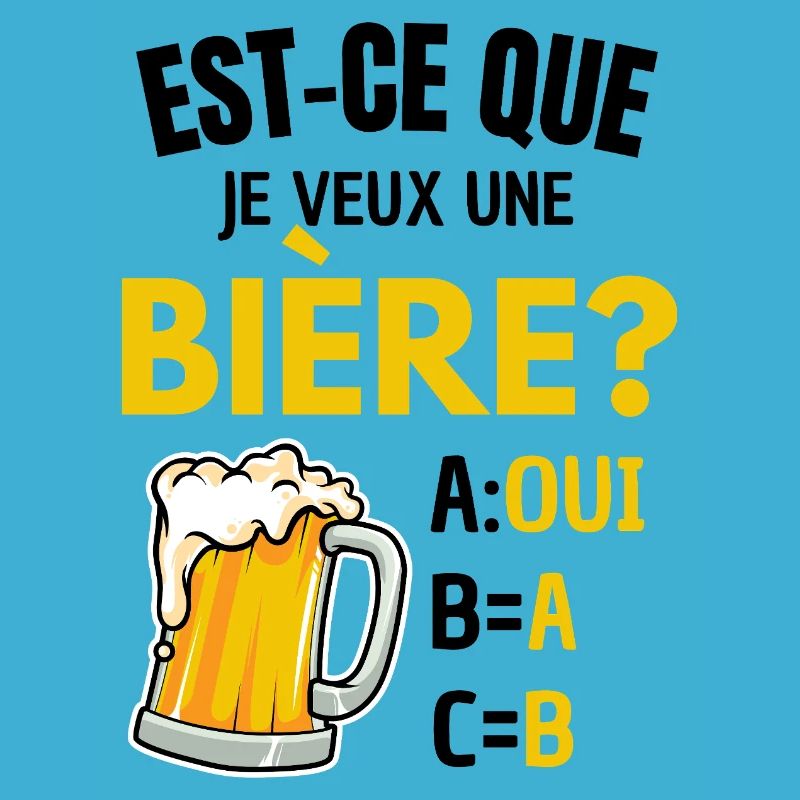 Will ich ein Bier? Beauf Alkoholwitz