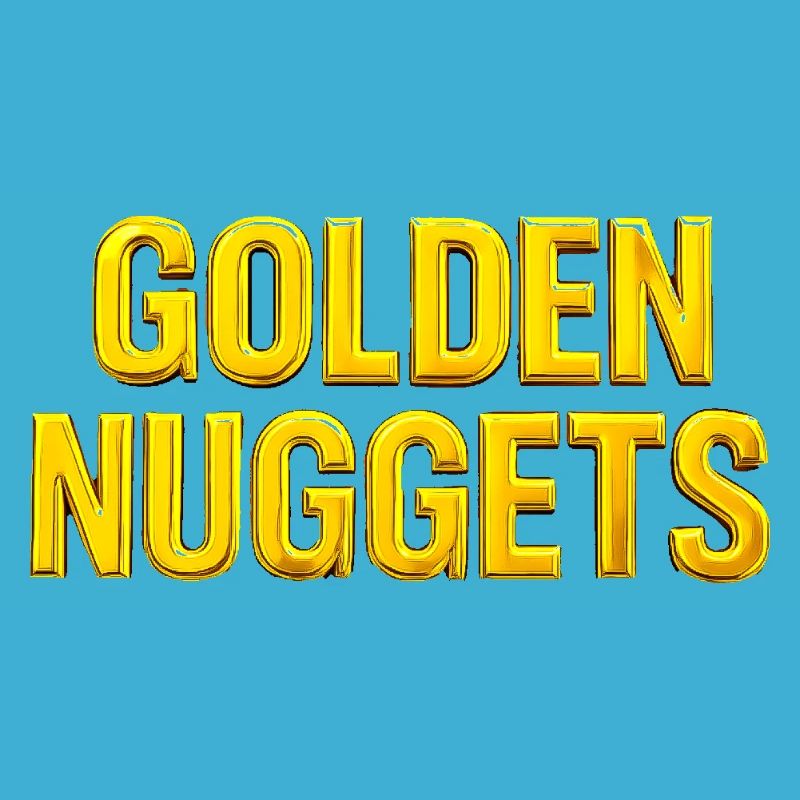 Texte 3D Gold Nuggets