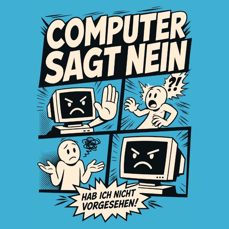 Computer sagt nein Comic Design