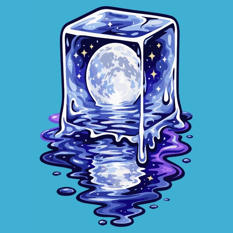 Moonlit Cube Melting