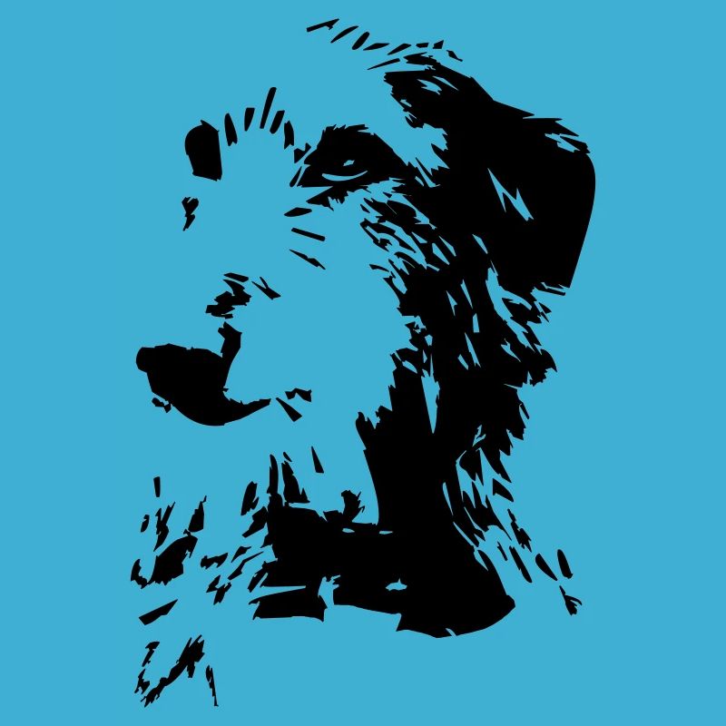 Tête écossaise de Deerhound
