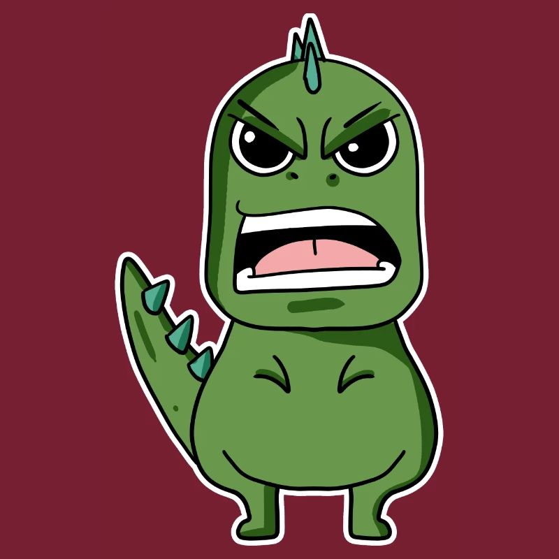 angry dino