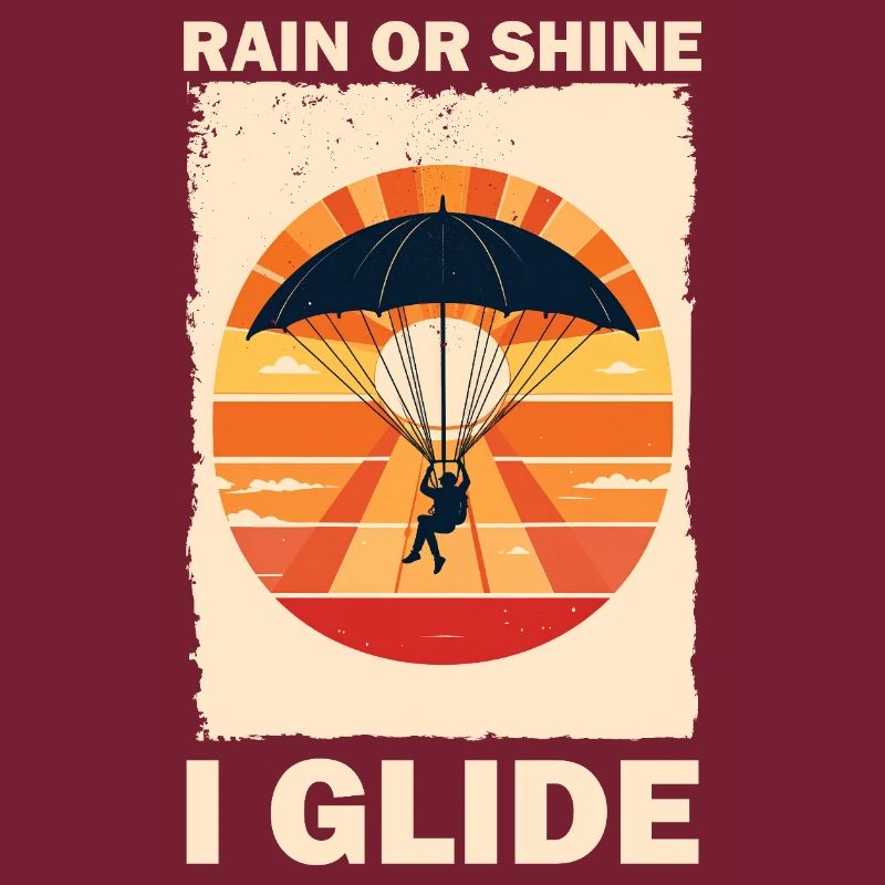 Adventurous Parachute Flight Sunset