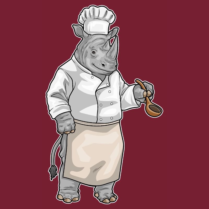 Rhinocéros Cuisson Cuisson Cuiller Cuisson