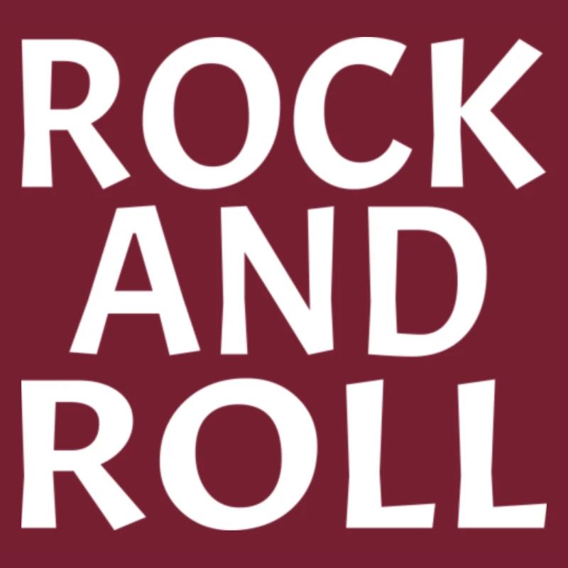 Conception typographique dynamique rock and roll