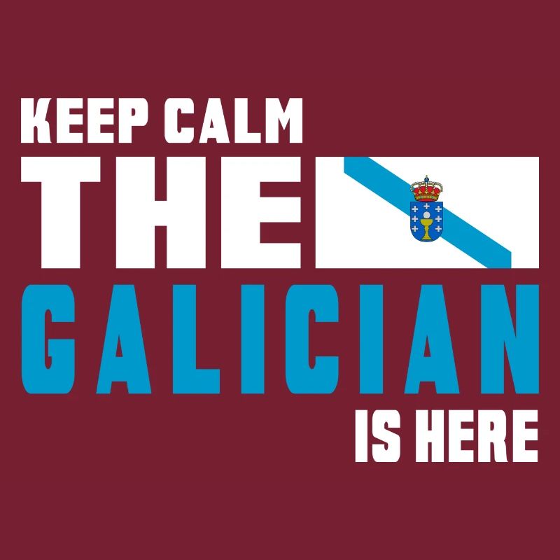 keep calm Galicia flags design