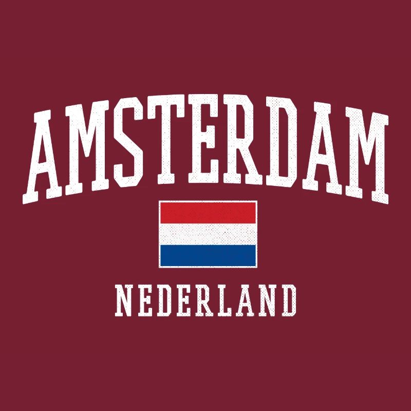 Conception du drapeau Amsterdam NL