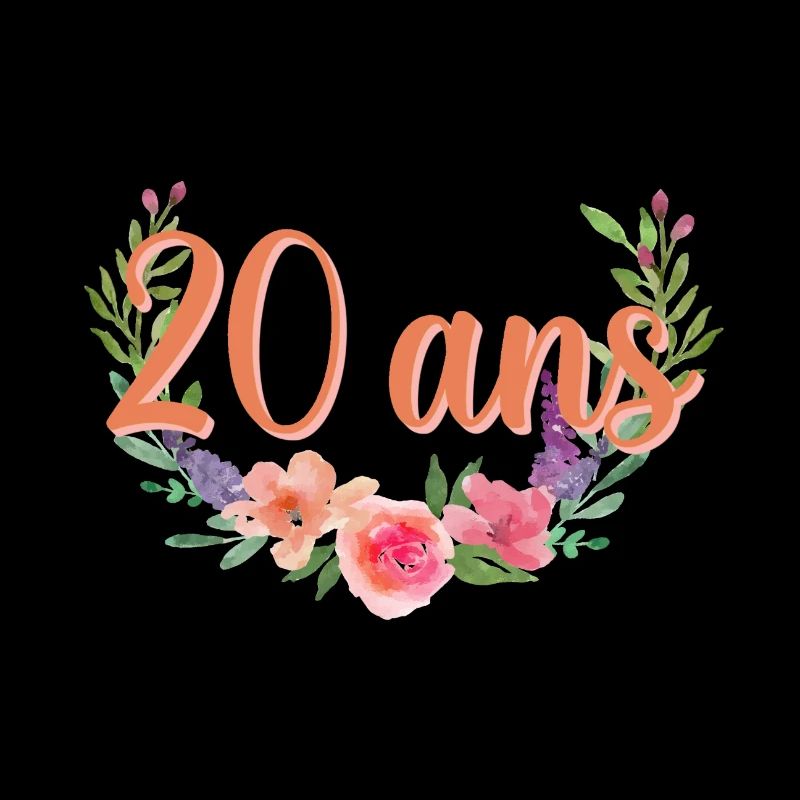 20 ans Floral Script