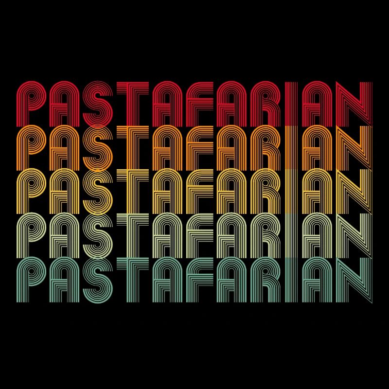 Rainbow Font Stack Pattern