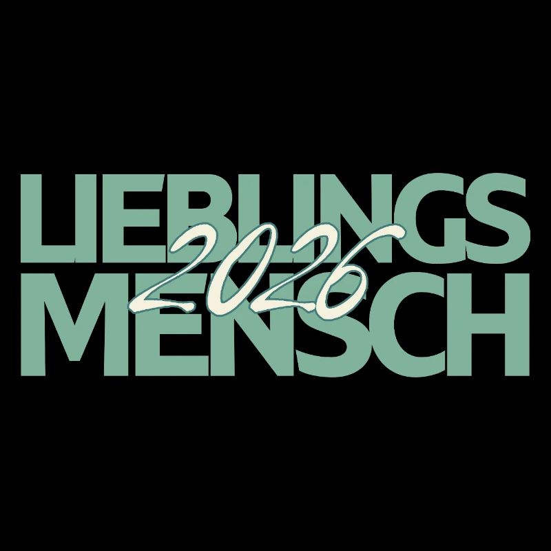Lieblingsmensch 2026 Mint Script