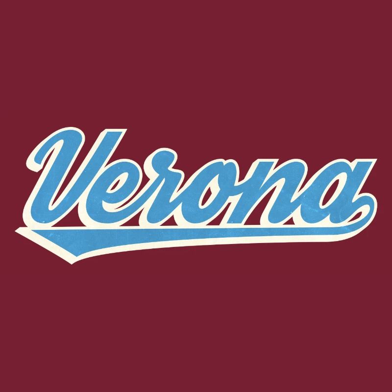 Verona Blue Script Logo