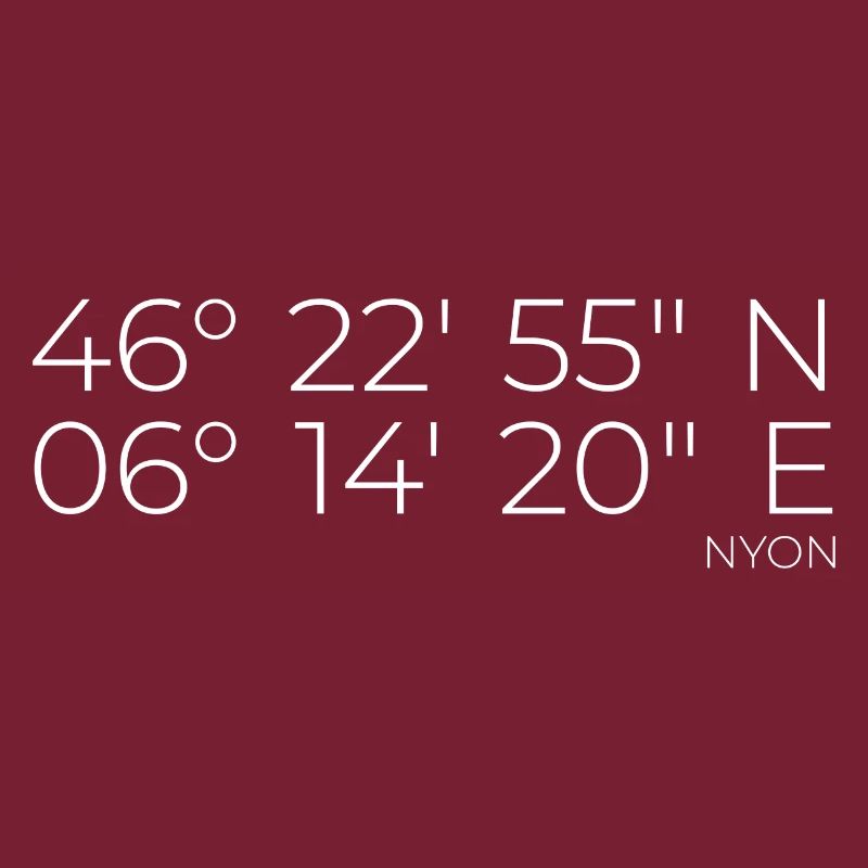 Coordinates Nyon, Switzerland
