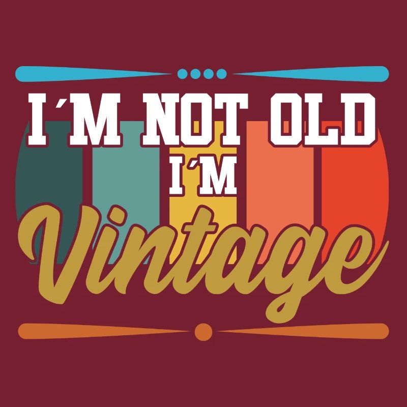 Ich bin nicht alt textile Geschenkidee