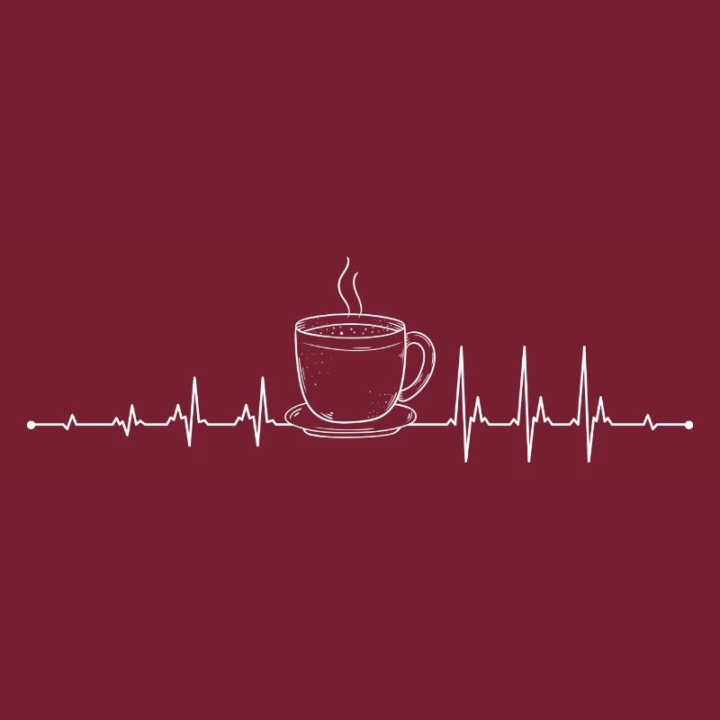 Kaffee-Pulse-Becher-Kunstwerk