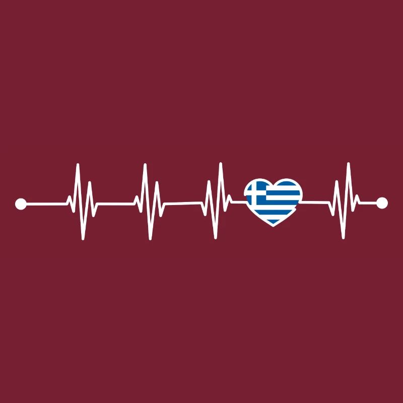 Heartbeat drapeau de la Grèce
