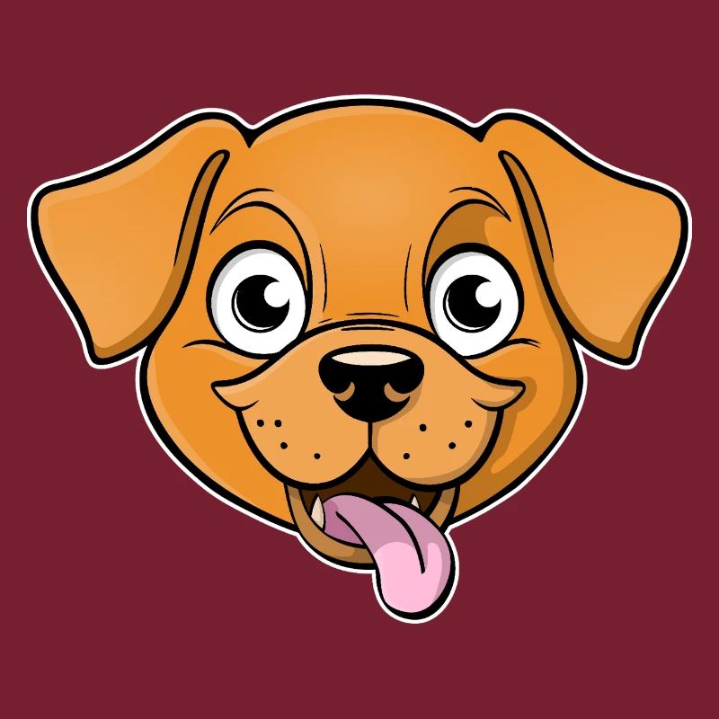 Image joyeuse de la tête d’un chien