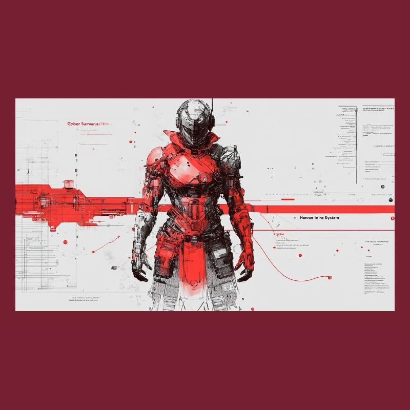Futuristic Cyber Samurai