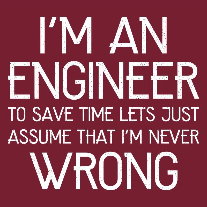 I'm An Engineer I'm Always Right funny