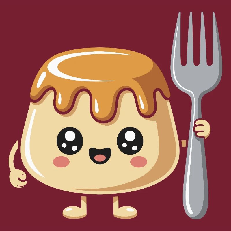 Pudding Mit Gabel
