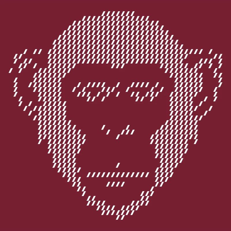 Pixel Monkey Halbton-Kunst