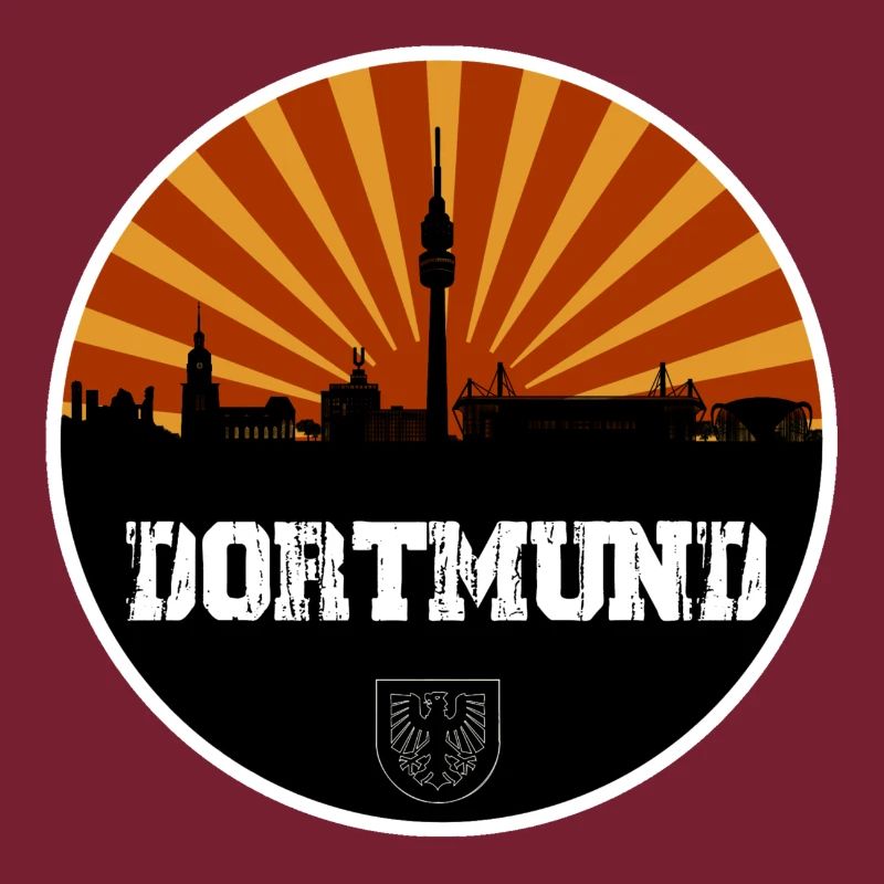 Dortmund Skyline Retro