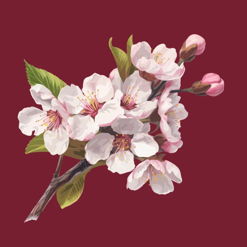 Pastel cherry blossoms