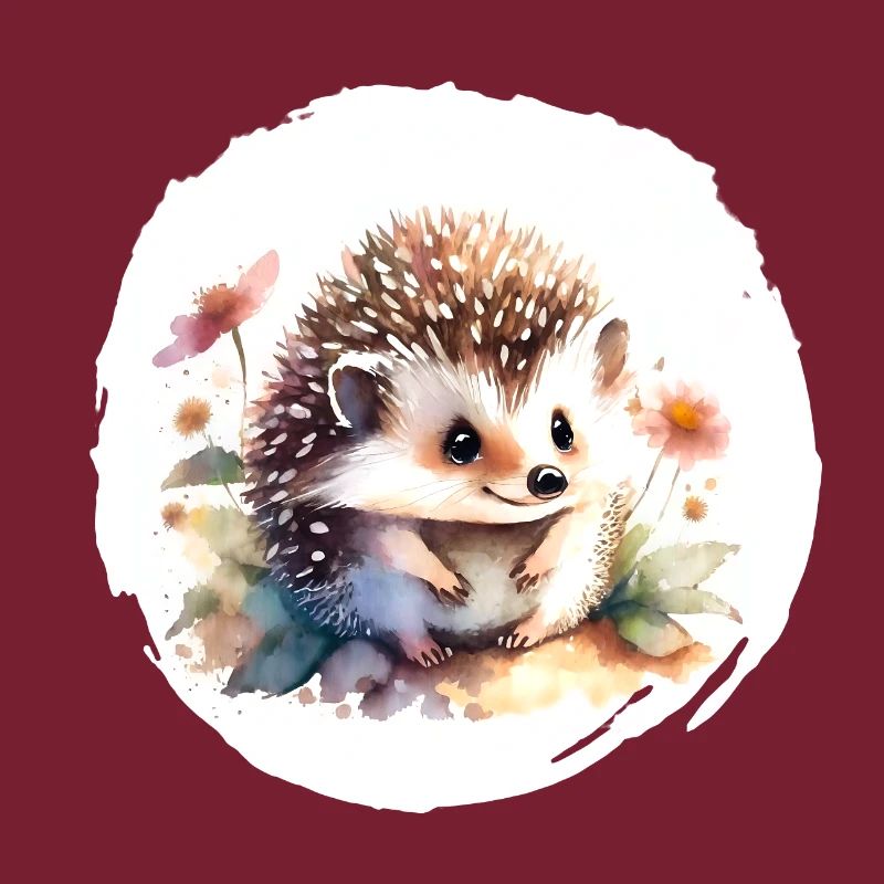 Hérisson aquarelle