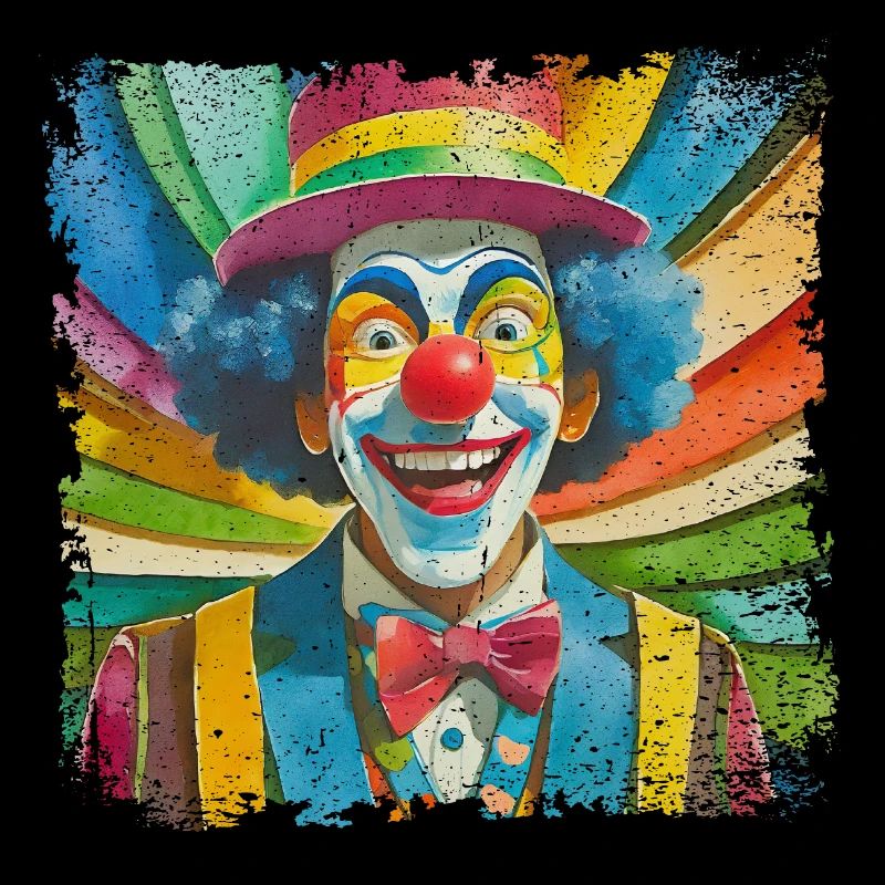 lustiger Clown im comic Style