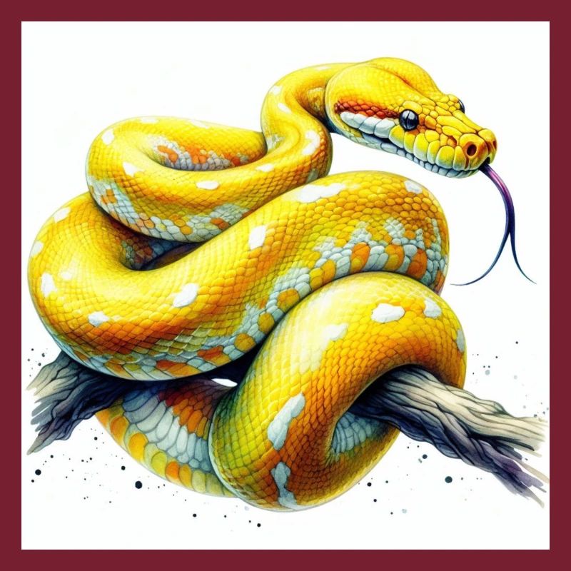 Python jaune