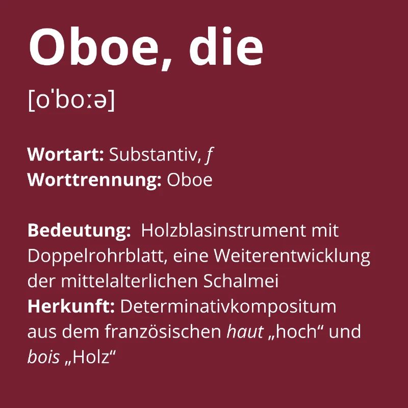 Oboe, die