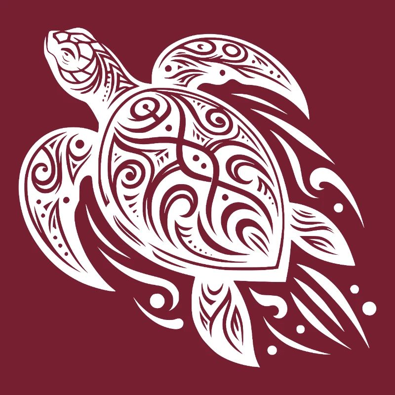 Tradition meets modern turtle tattoo