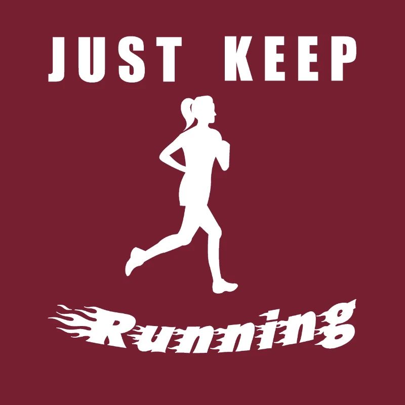 Continue simplement de courir – Silhouette de coureur